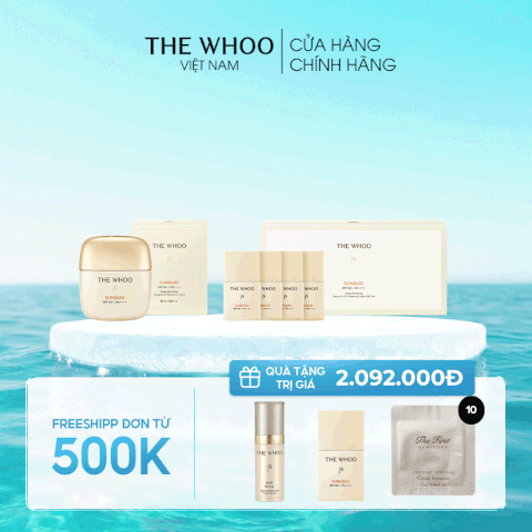 Bộ kem chống nắng Whoo Gongjinhyang Sunquid Uv Protective Lotion