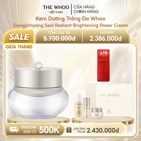 Kem dưỡng trắng da Whoo Gongjinhyang Seol Radiant White Moisture Cream