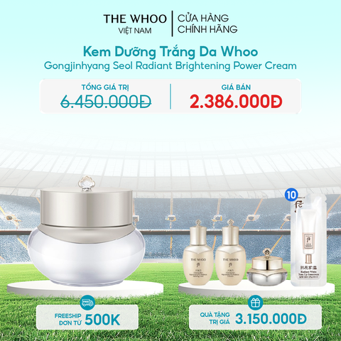 Kem dưỡng trắng da Whoo Gongjinhyang Seol Radiant White Moisture Cream