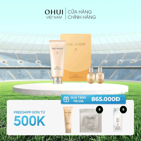 Bộ Sữa rửa mặt Whoo Gongjinhyang Clarifying Facial Foam Cleanser Special Set