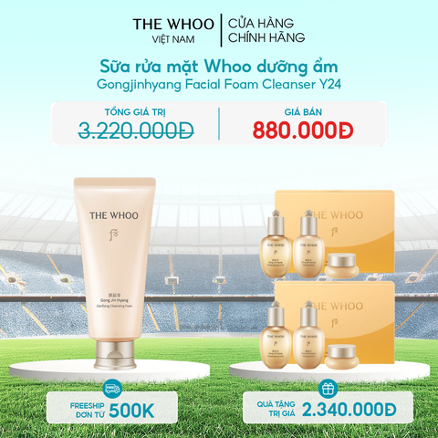Sữa rửa mặt Whoo dưỡng ẩm Gongjinhyang Facial Foam Cleanser
