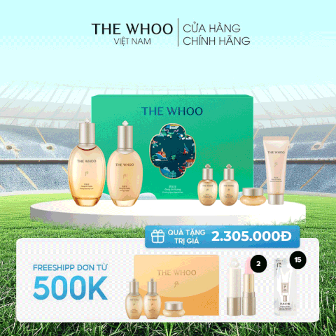 Bộ Dưỡng Da The Whoo Gongjinhyang Firming 2pcs Set Holiday