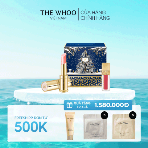 Bộ Son Dưỡng Môi Đông Y Whoo Mi Glow Lip Balm Special Set Holiday