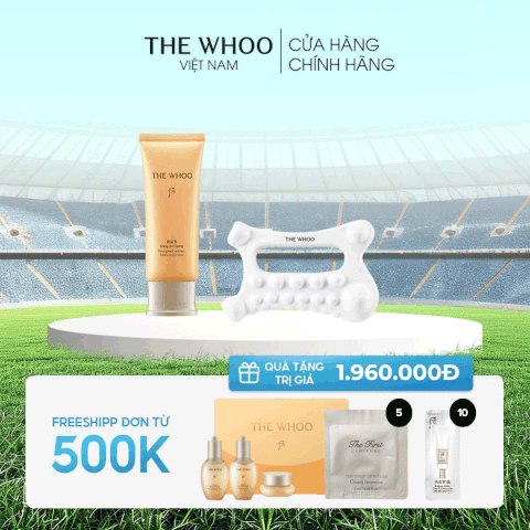 Mặt nạ ngủ Whoo vàng Gongjinhyang Firming Neck and Face Protein Repair Mask
