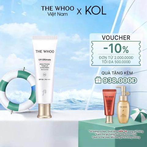 [KOL x The Whoo] Kem Chống Nắng Nâng Tone Whoo UV Ultimate Brightening