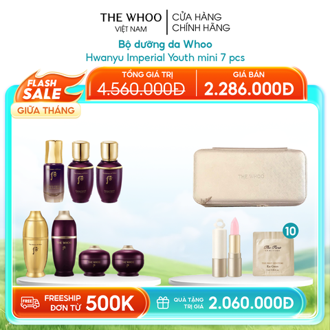 Bộ dưỡng da Whoo Hwanyu Imperial Youth mini 7 pcs