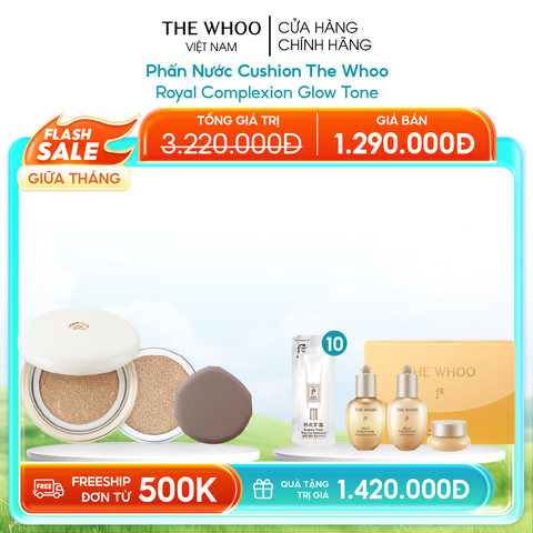 Phấn Nước Cushion The Whoo Royal Complexion Glow