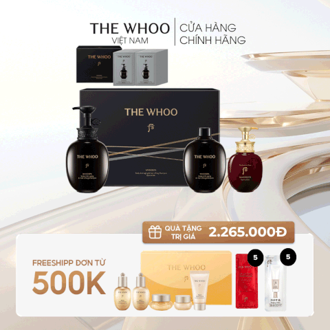 Bộ Dầu Gội Và Dầu Xả Whoo Spa Scalp Aging Lift Shampoo Set