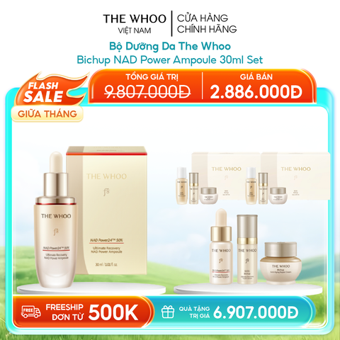Bộ Dưỡng Da The Whoo Bichup NAD Power Ampoule 30ml Set