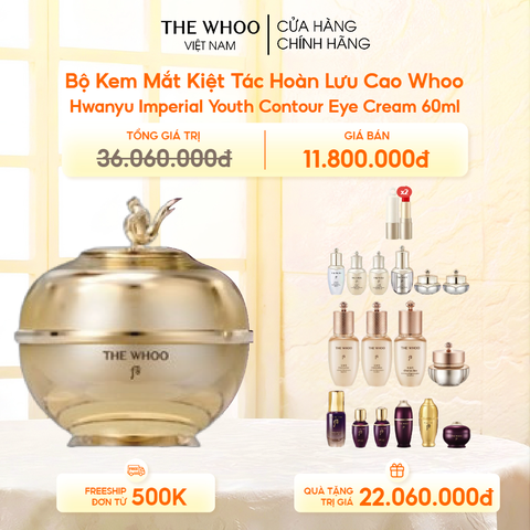 Bộ Kem Mắt Kiệt Tác Hoàn Lưu Cao Whoo Hwanyu Imperial Youth Contour Eye Cream New Year Set