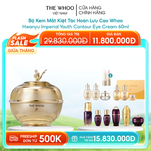 Bộ Kem Mắt Kiệt Tác Hoàn Lưu Cao Whoo Hwanyu Imperial Youth Contour Eye Cream New Year Set