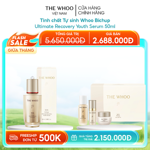 Tinh chất tự sinh Whoo Bichup Ultimate Recovery Youth Serum thế hệ 4