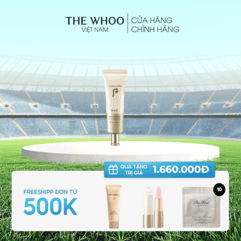 Kem chống nắng Whoo Vàng Anti Wrinkle UV Protective SPF50+, PA++++