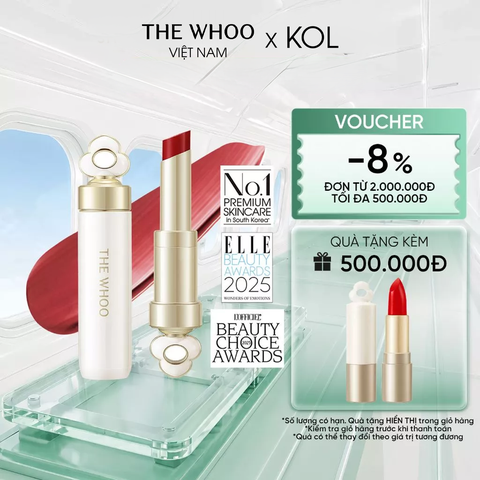 [KOL x The Whoo] Son Dưỡng Môi Đông Y Whoo Ess Lip Glow Balm Y25