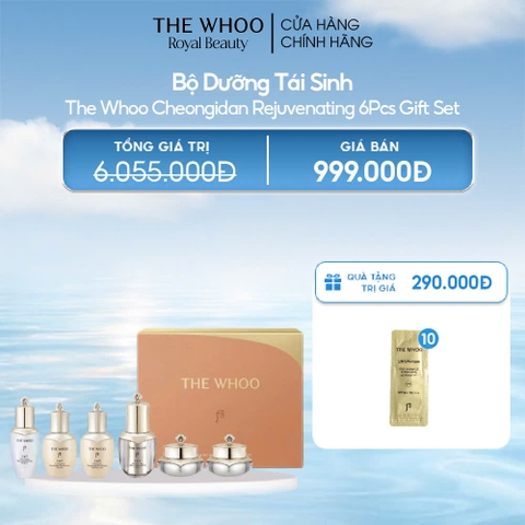 Bộ Dưỡng Tái Sinh The Whoo Cheongidan Rejuvenating 6Pcs Gift Set