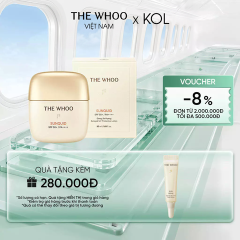 [KOL x The Whoo] Kem chống nắng Whoo Gongjinhyang Sunquid Uv Protective Lotion