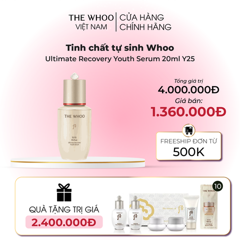 Tinh chất tự sinh Whoo Bichup Ultimate Recovery Youth Serum 20ml Y25