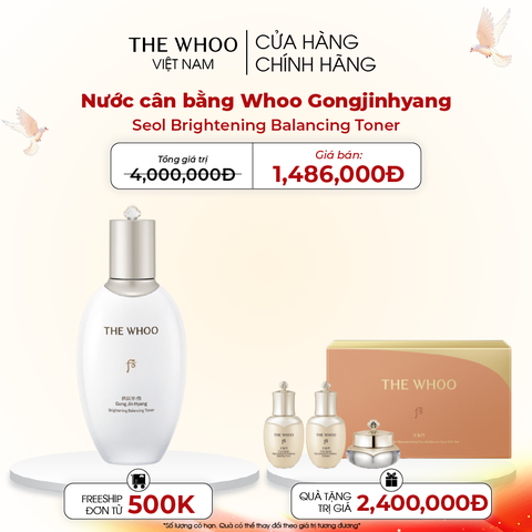 Nước cân bằng Whoo dưỡng trắng Gongjinhyang Seol Radiant White Balancer