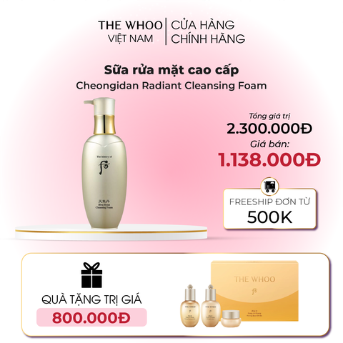 Sữa rửa mặt cao cấp Cheongidan Radiant Cleansing Foam