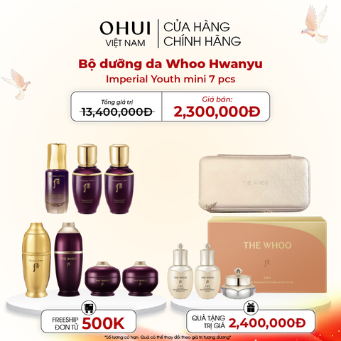 Bộ dưỡng da Whoo Hwanyu Imperial Youth mini 7 pcs