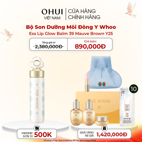 Bộ Son Dưỡng Môi Đông Y The Whoo Ess Lip Glow Balm 39 Mauve Brown Y25