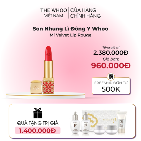 Son Nhung Lì Đông Y Whoo Mi Velvet Lip Rouge