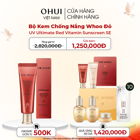 Bộ Kem Chống Nắng Whoo Đỏ UV Ultimate Red Vitamin Sunscreen SE
