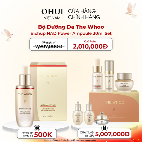 Bộ Dưỡng Da The Whoo Bichup NAD Power Ampoule 30ml Set