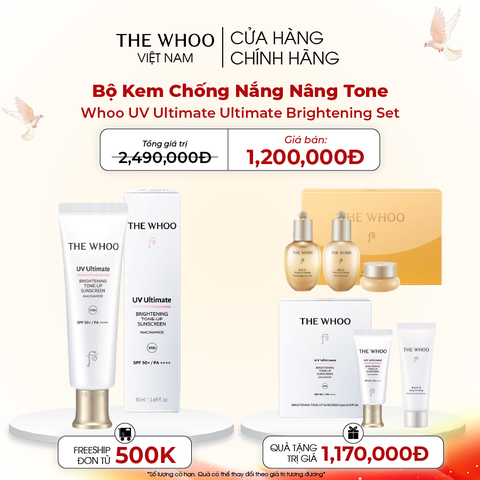 Bộ Kem Chống Nắng Nâng Tone Whoo UV Ultimate Ultimate Brightening