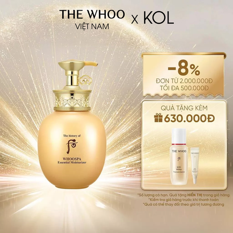 [KOL x The Whoo] Sữa dưỡng thể Đông y WhooSpa Essential Moisturizer