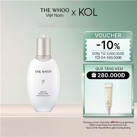 Nước cân bằng Whoo dưỡng trắng Gongjinhyang Seol Radiant White Balancer