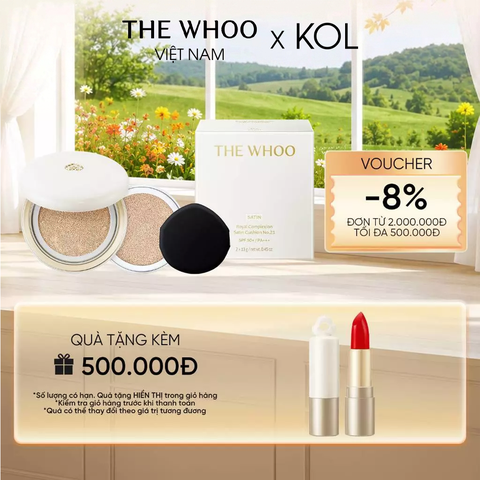 [KOL x The Whoo] Phấn Nước Cushion The Whoo Royal Complexion Glow