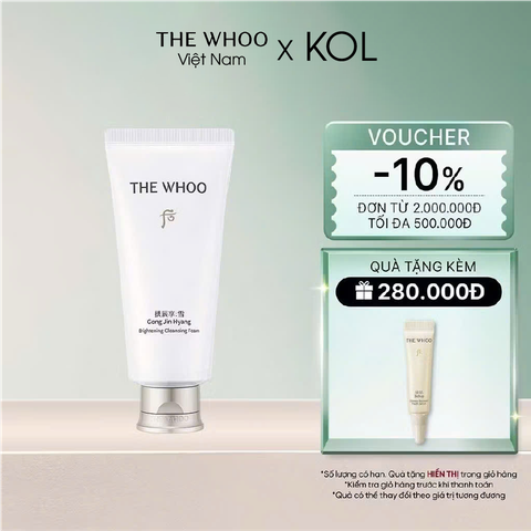 Sữa rửa mặt dưỡng trắng Gongjinhyang Seol Brightening Foam Cleanser