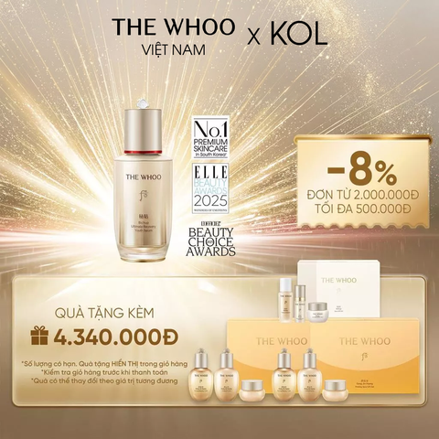 [KOL x The Whoo] Tinh chất tự sinh Whoo Bichup Ultimate Recovery Youth Serum thế hệ 4