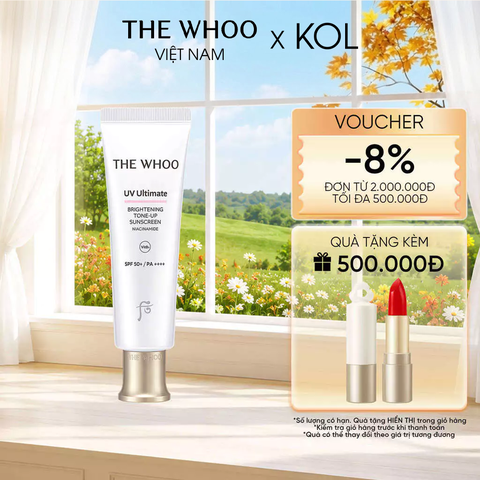 [KOL x The Whoo] Kem Chống Nắng Nâng Tone Whoo UV Ultimate Brightening