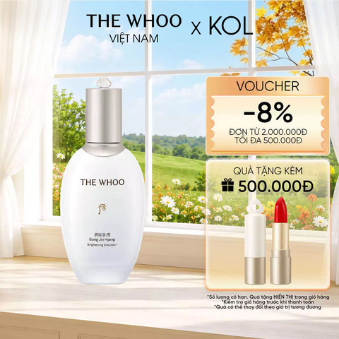 [KOL x The Whoo] Sữa dưỡng trắng da Whoo Gongjinhyang Seol Radiant White Emulsion