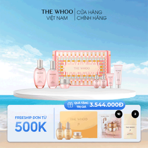 Bộ Dưỡng Ẩm Chống Lão Hóa Whoo Gongjinhyang Soo Special 3pcs Set NY23