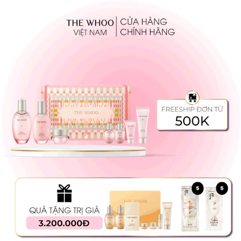 Bộ Dưỡng Ẩm Chống Lão Hóa Whoo Gongjinhyang Soo Special 3pcs Set NY23