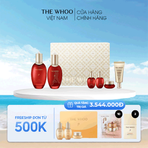 Bộ dưỡng da chống lão hóa Whoo Jinyulhyang 2pcs Y25