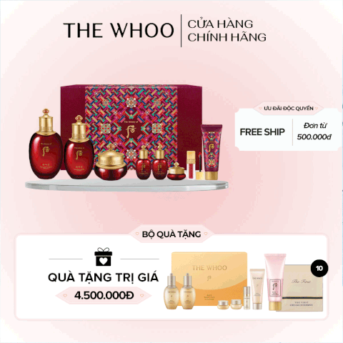 Bộ dưỡng da chống lão hóa Whoo Jinyulhyang 3pcs