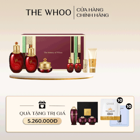 Bộ dưỡng da chống lão hóa Whoo Jinyulhyang Special 3pcs Set