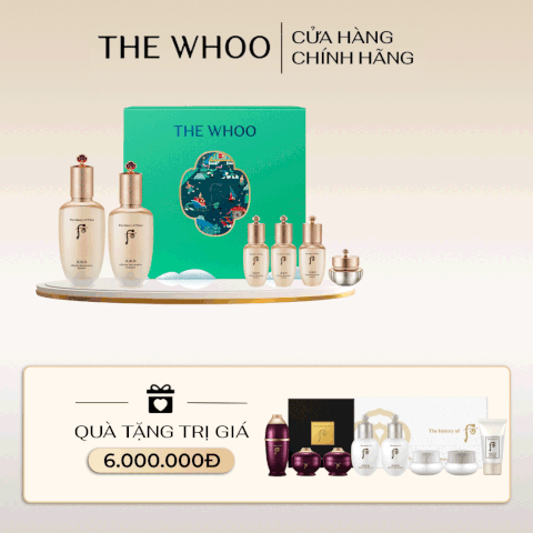 Bộ Dưỡng Da Trẻ Hóa Whoo Cheonyuldan 2pcs Special Set Holiday