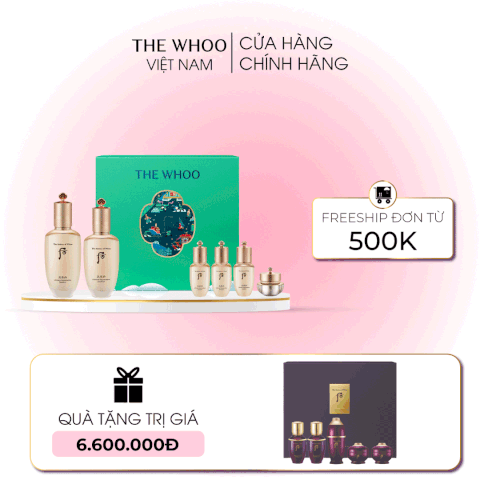 Bộ Dưỡng Da Trẻ Hóa Whoo Cheonyuldan 2pcs Special Set Holiday