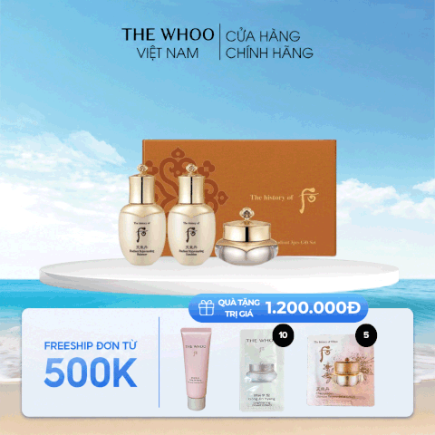 Bộ dưỡng da Whoo Cheongidan Radiant Rejuvenating Mini Set 3pcs