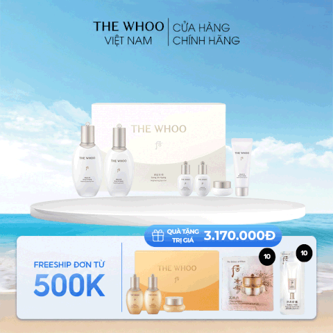 Bộ Dưỡng Da Whoo Gongjinhyang Seol Brightening 2pcs Set 2024
