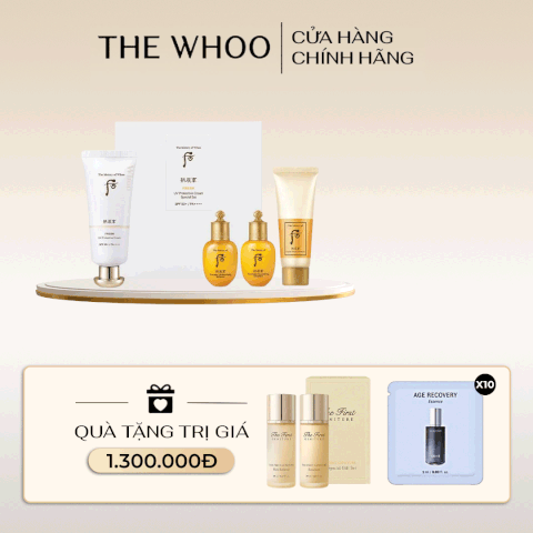 Bộ Kem Chống Nắng Whoo Gongjinhyang Fresh Sun Cream SPF50+/PA++++