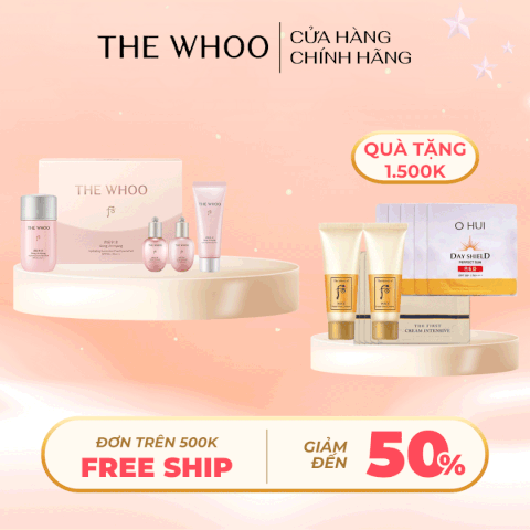 Bộ Kem Chống Nắng Whoo Gongjinhyang Soo Vital Hydrating Suncreen Fluid Special Set