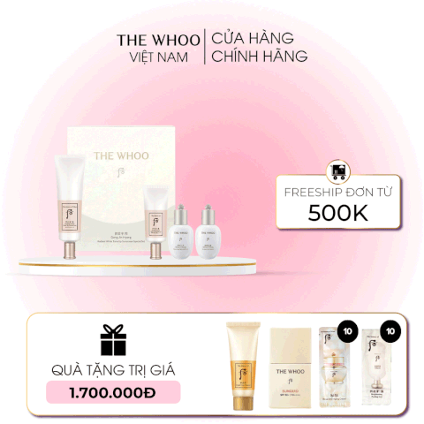 Bộ Kem chống nắng Whoo nâng tông Gongjinhyang Seol Radiant White Tone Up Sunscreen
