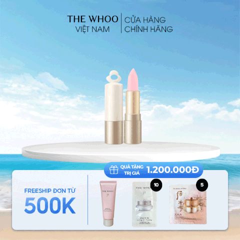 Bộ Son Dưỡng Môi Mini The Whoo Essential Lip Glow Balm No 01 Blush