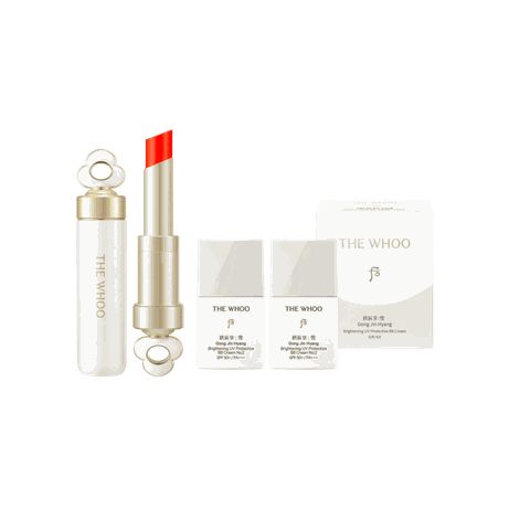 Bộ Son Dưỡng Môi Đông Y Whoo Mi Glow Lip Balm Set Peony Coral
